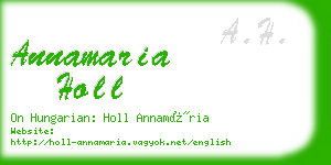 annamaria holl business card